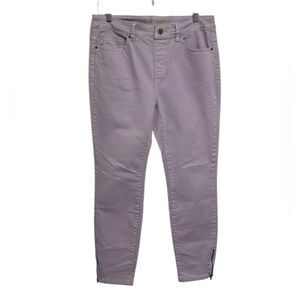 Soft Surroundings Women's Slimming Lavender Purple Skinny Jeans Denim Pants SZ S